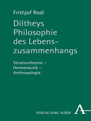 cover image of Diltheys Philosophie des Lebenszusammenhangs